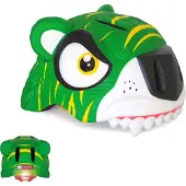Crazy Safety Fahrradhelm für Kinder | Grüner Tiger | | EN1078