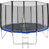 TecTake Trampolin Garfunky Ø 366 cm, GS mit Sicherheitsnetz