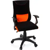 Hjh OFFICE KIDDY PRO AL - Kinderdrehstuhl Schwarz / Orange