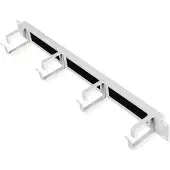 Roline 19-Zoll Rangierpanel 1 HE, mit Bürstenleiste 44x60mm grau