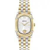 Versace VE1B01325 Greca Couture silber gold Edelstahl Armband Uhr Damen NEU