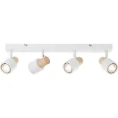 Brilliant Spotbalken, 4-flammig Pini weiß IP20 GU10 dimmbar Geeignet für LED-Leuchtmittel