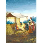 Pappnoptikum Adventskalender Heilige Nacht mit Krippenszene und Geschichte