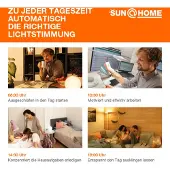 Ledvance SunHome Office Stehleuchte - 36W, 180 cm - Dimmbar Tunable White 2200-5000K - Wifi & Smart Home - Silber