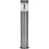 Ledvance ENDURA HYBRID HAGEN Außenleuchte, Hybridleuchte, 4W, 340lm, warmweiße Lichtfarbe, 3.000K Farbtemperatur, Edelstahl, IP44 & IP67 Schutzklasse, Solar- & Stromnetzbetrieb