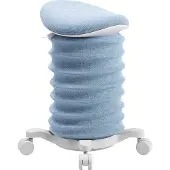 Topstar Sitness 4D mit Rollen blau/papyrus ergonomischer Sitzhocker, Aktivhocker gegen Rückenschmerzen