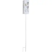 Star Trading Stick Albaleaf, Weiß, IP44, Garten, Dämmerungssensor, 1 Glühbirne(n), LED
