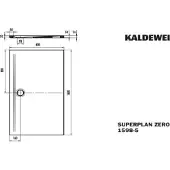 Kaldewei 359847980030 DW SUPERPLAN ZERO Mod.1598-5, 800 x