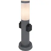 Globo Lighting Außenleuchte Edelstahl anthrazit, 1x E27