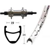 Winora H-Rad 28x1.75Schr.ZKR 6/7f.silb.Starr36L Rodi Airline 1 silber.Niro-Spei.