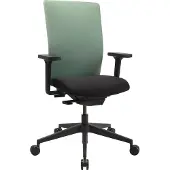 Topstar Brodrehstuhl mit Synchronmechanik schwarz/mintgrn 420 - 540 mm mit Armlehnen Tragfhigkeit 110 kg