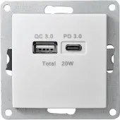 McPower USB-Ladedose Flair 2-fach 3,4A weiß