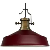 Bamyum Pendelleuchte Asletl Industrial aus Metall 41 cm Kastanienbraun Hängelampe