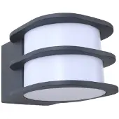 LINDBY Smart LED-Außenwandleuchte Fyra, rund, CCT, RGB, Tuya