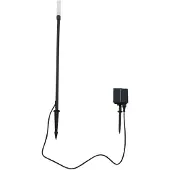 LINDBY LED-Solarleuchte Balian, schwarz, Aluminium, 3.000 K