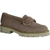 Gabor 25243-12 Slipper, Damen, Leder, Rabbit (Beige), Schlupfschuhe - Damenschuhe Slipper / Trotteur, Beige, leder (samtchevreau), absatzh&oumlhe: 20 mm