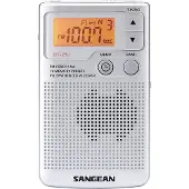 Sangean DT-250, AM, FM, MW, 87,5 - 108 MHz, 520 - 1710 kHz, 4 Ohm, 3,49 cm (1.38"), Silber