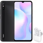 Xiaomi Redmi 9AT 2GB 32GB Granit grau & Redmi Buds 3 Bluetooth-Kopfhörer
