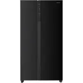Heinner HSBS-HM532NFBKE++, Freistehend, Amerikanische Tür, Schwarz, 2 Tür(en), Berührung, LED