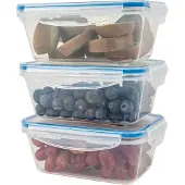 Classbach Frischhaltedosen 3er Set, C-FHD 4006 K, 3x 1 L, Kunststoff