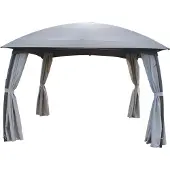 Leco MILENA Designer Pavillon 330x330cm verschließbare Seitenteile