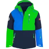 TROLLKIDS Kinder Hallingdal Wintersportjacke bright green/medium blue 164