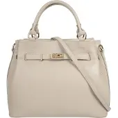 Samantha Look Henkeltasche echt Leder, Made in Italy, geräumige Henkeltasche mit Smartphonefach