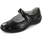 Waldlaufer Henni Ballerina Klettver., , schwarz, Pro-Aktiv Fussbett, Weite H 496302-143-001 37 1/2