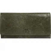 Chiemsee Damen Geldbörse oliv, 10x19x2 cm, 14 Kartenfächer, RFID-Schutz