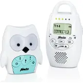 Alecto DBX-84 - DECT Babyphone Eule, Weiß/Mintgrün