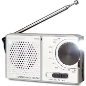 Caliber Notfallradio - Batteriebetriebenes Radio - Tragbares Radio - Mit Taschenlampe