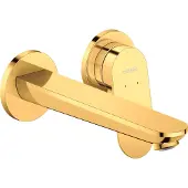 Duravit Fertigmontageset Wave UP-Waschtisch-Einhebelmischer, Ausladung 202mm, Gold poliert