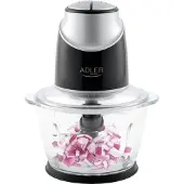 Adler AD 4082, 1,2 l, Schwarz, Silber, Glas, Edelstahl, Kunststoff, 1,2 m