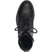 Tamaris Damen Boot Stiefelette Reißverschluss Schnürung Winterschuh 1-25107-41, Größe:39 EU, Farbe:Schwarz