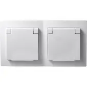 McPower Steckdosen Set Flair Beginner 2S-IP44 3-teilig weiß IP44