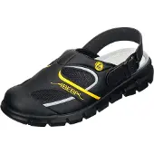 ABEBA Clog schwarz/gelb - 45