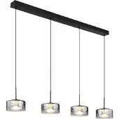 Globo Lighting Hängeleuchte Metall schwarz matt, LED