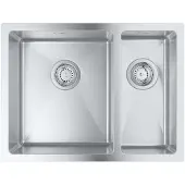 GROHE K700U 60-S, Unterbauspüle, Rechteckig, Edelstahl, Edelstahl, 1,5 Becken, Rechteckig