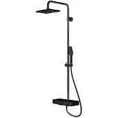 Steinberg Serie 390 Duschsystem, Glasablage, Thermostat, Easy Clean, Regenbrause, Handbrause, 3902700S