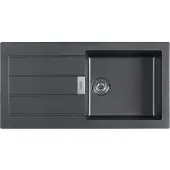 Franke Sirius 2.0 - Tectonite-Spüle S2D 611-100, 1000x500 mm, Schwarz 143.0613.661