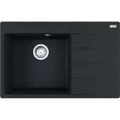 Franke Centro - Fragranit-Spüllbecken CNG 611-78 TL/2, 780x500 mm, schwarz matt 114.0637.513