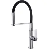 Kielle Magnus - Spültischarmatur mit flexiblem Arm, Chrom/schwarz 10516110