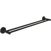 GROHE Start QuickFix Doppel-Badetuchhalter, Länge 654mm (600mm), mattschwarz