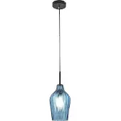 FABAS LUCE Pendelleuchte Stintino E27 Ø180mm Azurblau