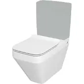 Cersanit Design Stand-WC CREA K114-022 mit Spülkasten CREA K673-004 und WC Sitz aus Duroplast , SLIM , Absenkautomatik , Schnellverschluss WC Sitz