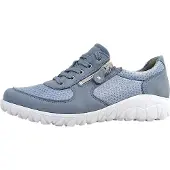 Waldlaufer Havy Damenschuhe sportlicher Schnürer Blau Freizeit
