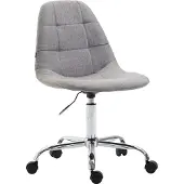 TPFLiving Bürostuhl Rhein Stoff grau