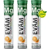 EVÄM Magnesium + B-Komplex Brausetabletten - 3er Pack 60 St