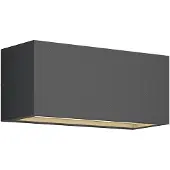 LUCANDE Außenwandlampe Bente, anthrazit, Breite 25cm, IP54 - , BENTE, dimmbar, Schwarz, für Balkon, Metall, Modern