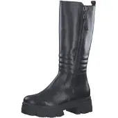 Marco Tozzi Damen Stiefel Biker Boot gesteppt Reißverschluss Plateau 2-25600-29, Größe:40 EU, Farbe:Schwarz